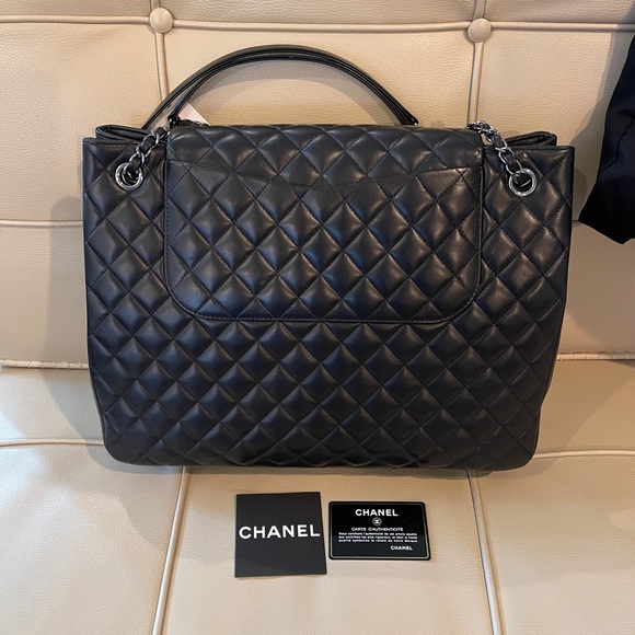Chanel Large Shopping 30CM Black Cavier Lambskin NWT, original box. Authentic - Picture 2 of 9
